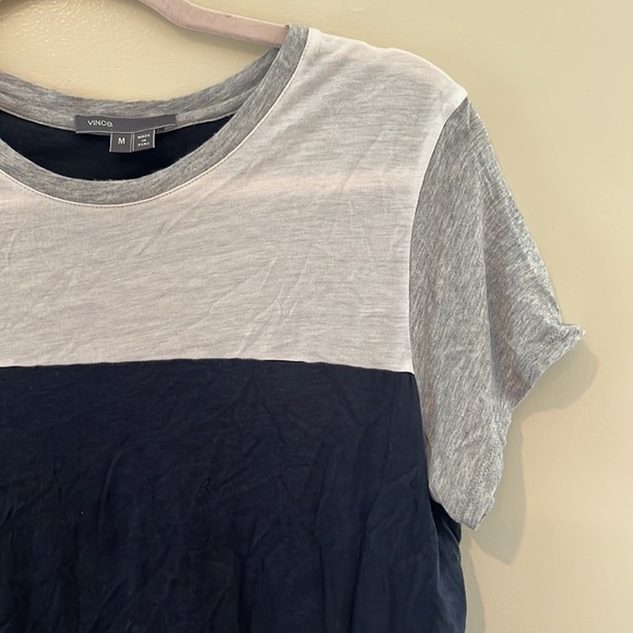 Vince Color Block Casual Tee - Picture 3 of 4